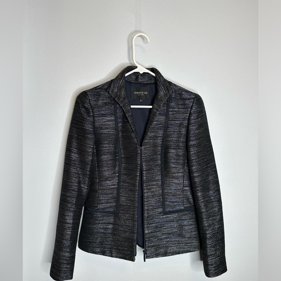 Lafayette 148 Mock-Neck Dress with matching jacket size 2 and size P - Picture 9 of 16